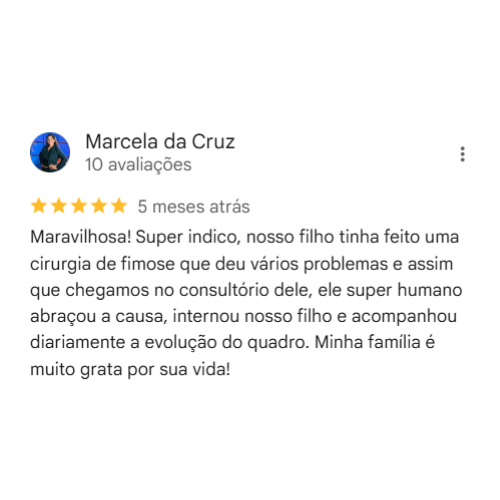 Depoimento Google Dr. Augusto Caparica